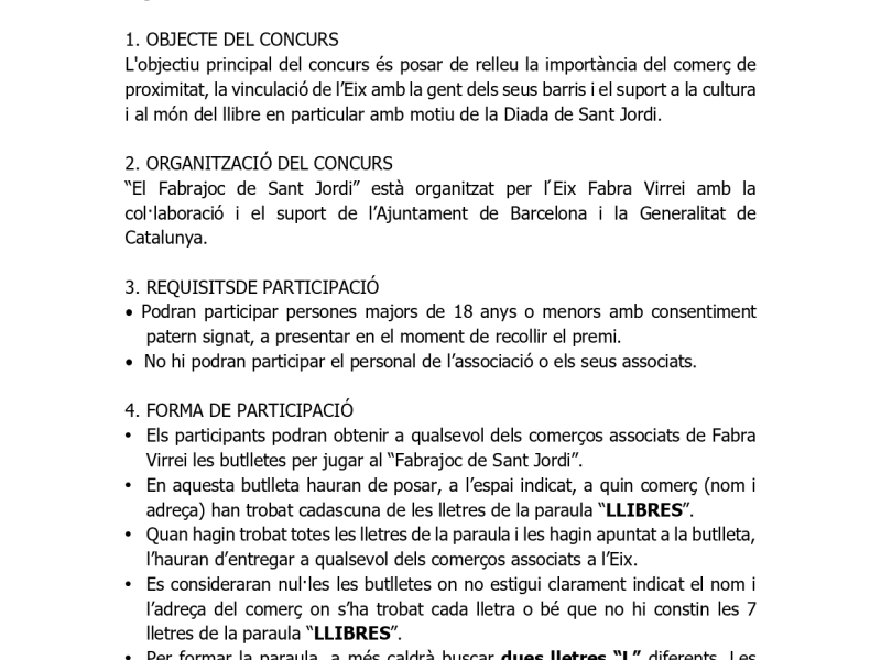 Fabrajoc de Sant Jordi, Edici 2024 (1)
